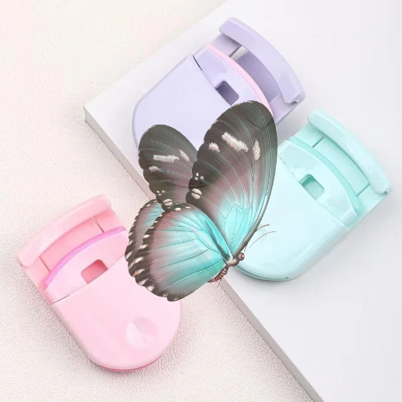 Mini Eyelash Curler Professional Multicolor Folding False Eyelashes Auxiliary Eyelash Curling Clip Beauty Cosmetic Makeup Tools