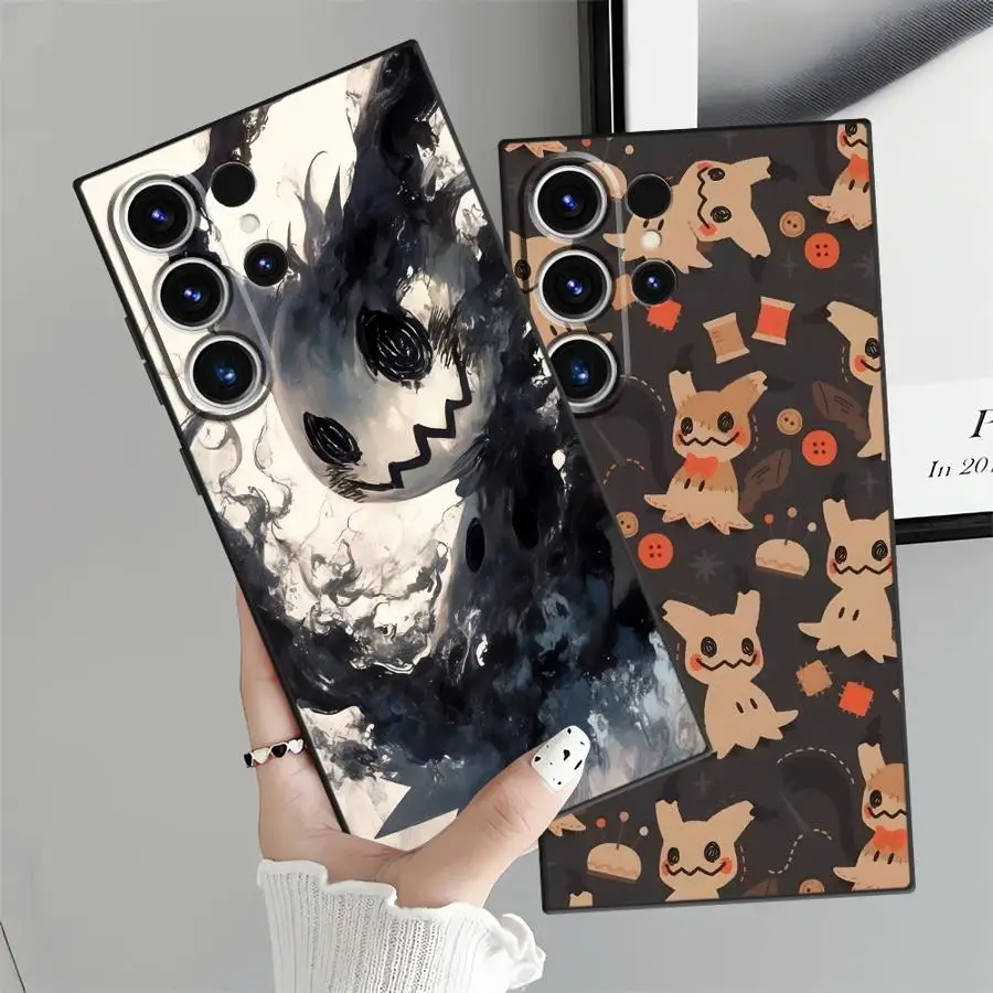 Casing untuk Samsung Galaxy S22 S20 S24 Plus S25+ S24+ S9 S25 Ultra S21 S23 FE Penutup Belakang Ponsel Lembut Pokemon Pikachu