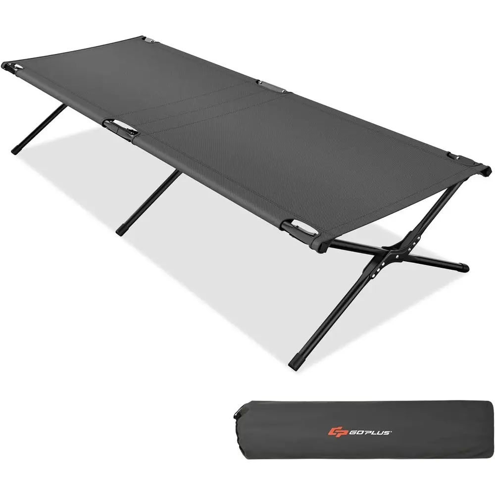 

Портативная легкая походная кровать-раскладушка с сумкой для переноски, прочная уличная кровать для сна для взрослых и детей, выдерживает до 136 кг
