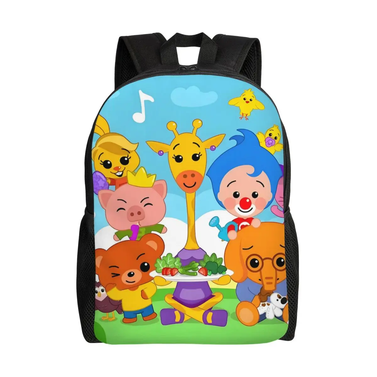 

Las Canciones De P-Plims Backpacks Men Women Fashion Bookbag for College School P-Plims Cartoon Bags