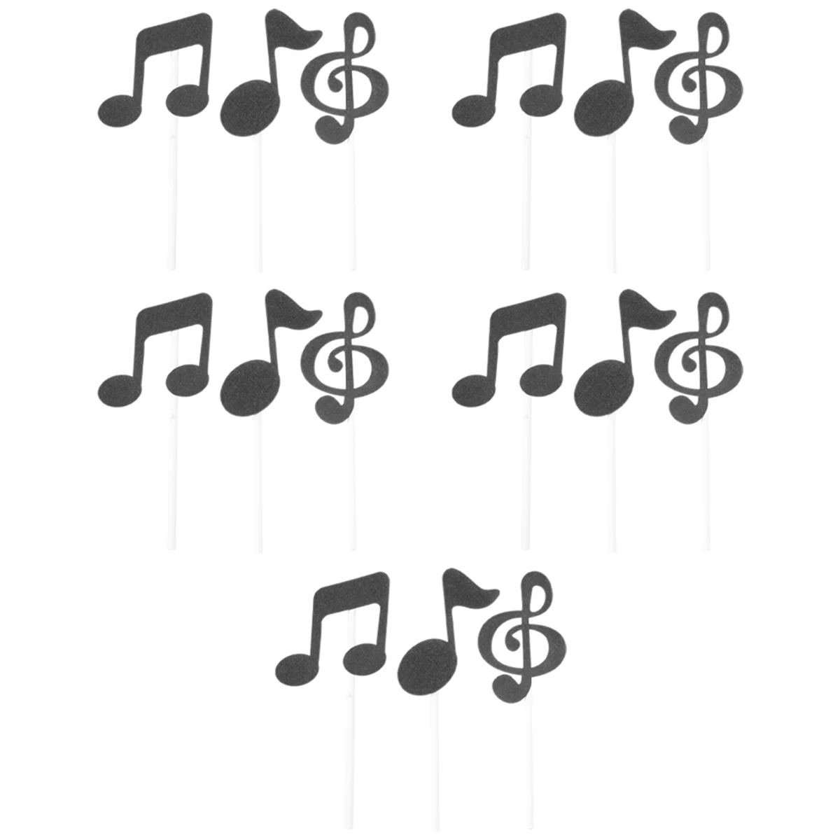 

30 Pcs Music Notes Themed Cupcake Topper Paper Cake Inserts Card Wedding Cake Topper Decoration