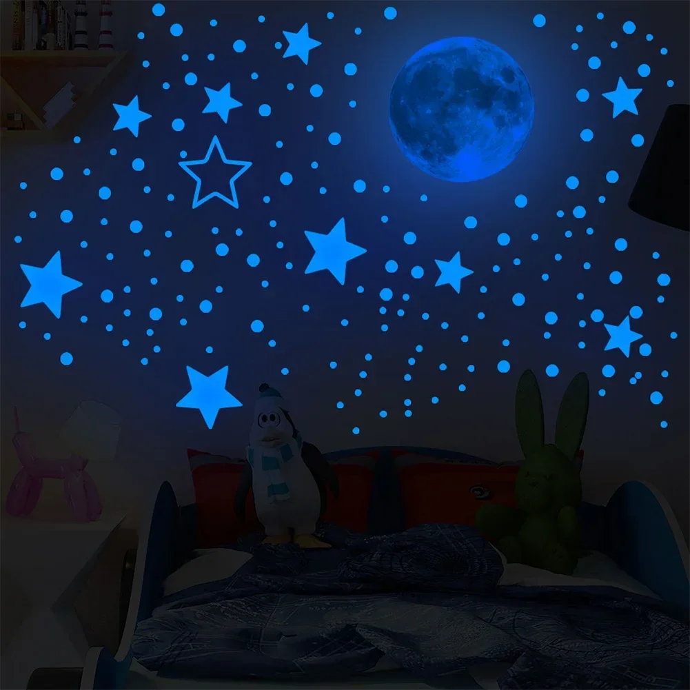 Bedtime Decor Glow In The Dark Stickers Kids Wall Stickers Creative Bedroom Decor Ideas Wall Stickers Imaginative Room Decor