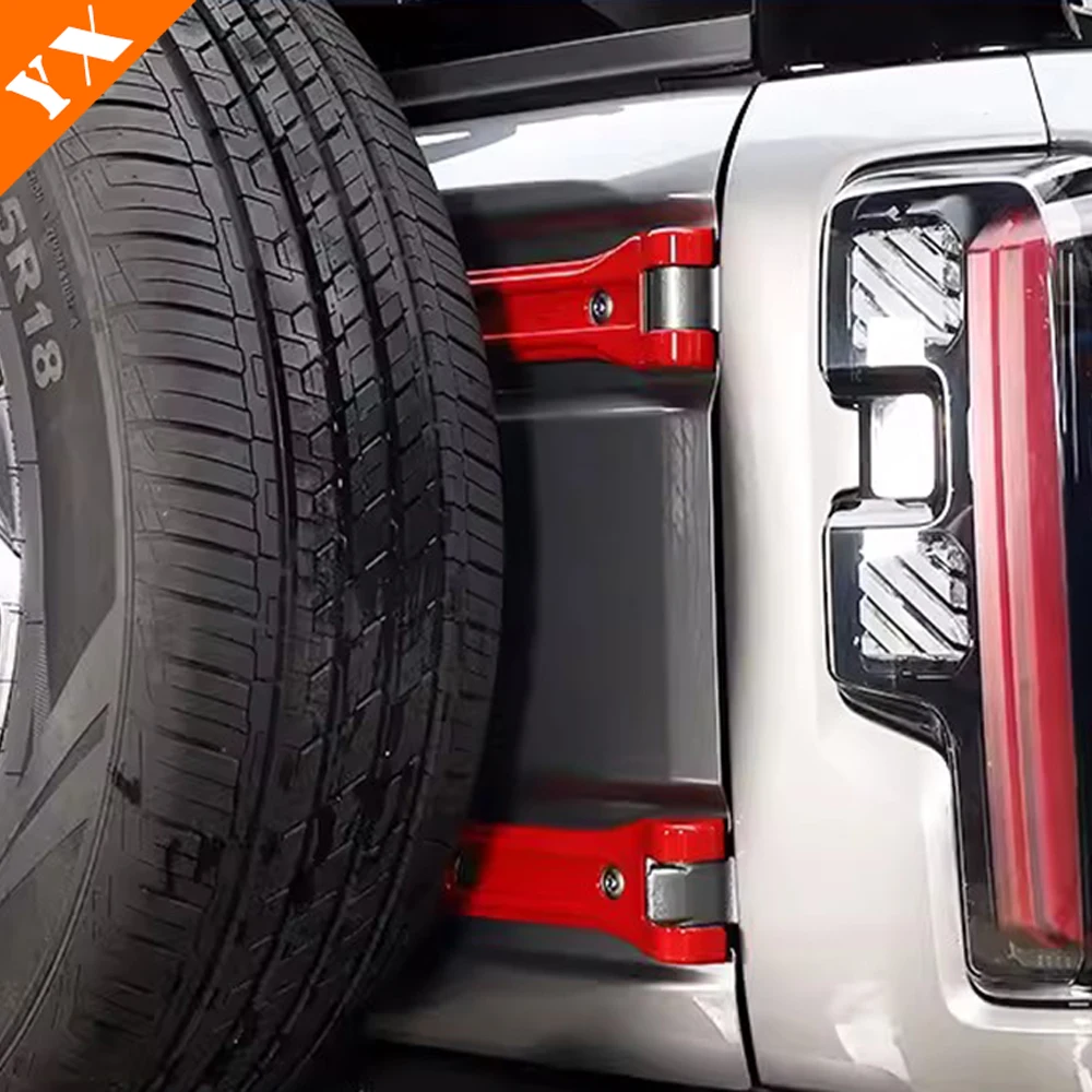 

For Baic BJ40c 40L 40PLUS Accessories 2024 Car Tailgate Hinge Protection Cover Auto Rear Door Hinge Decoration Car Sticker