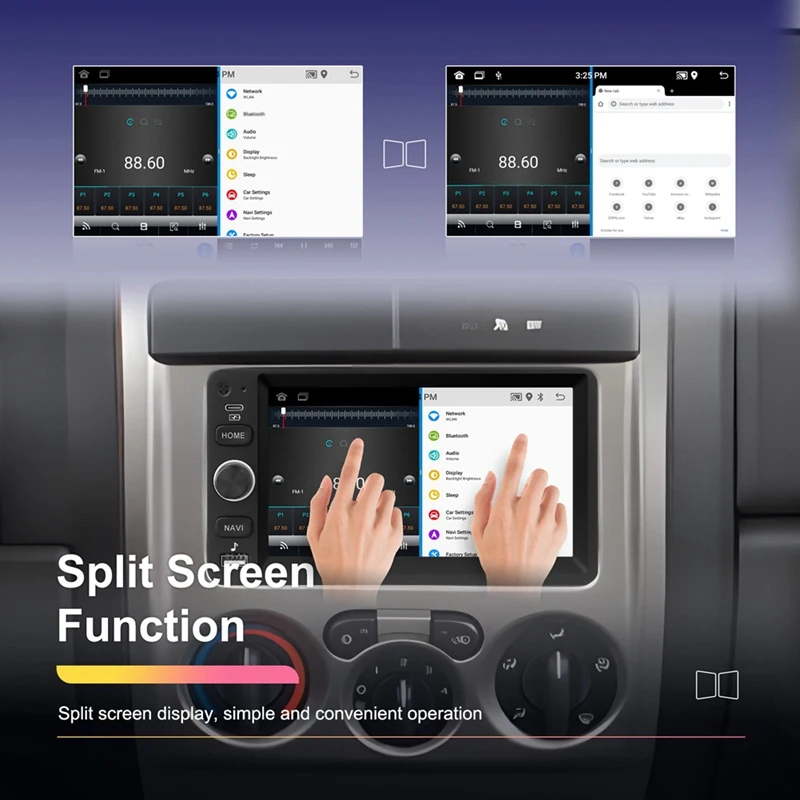 7 Inch Car Stereo For Chevrolet GMC Hummer Savana 2003-2006 Carplay Android Auto Navigation Bluetooth WIFI Player 2&64G