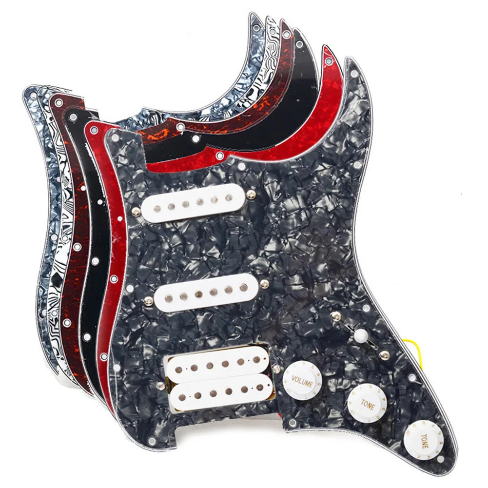 

Set SSH Pickguard Pickguard Pickup Prewired Replacement Switch 11 Holes 32*25*5cm Electric Guitar For FD ST For ST