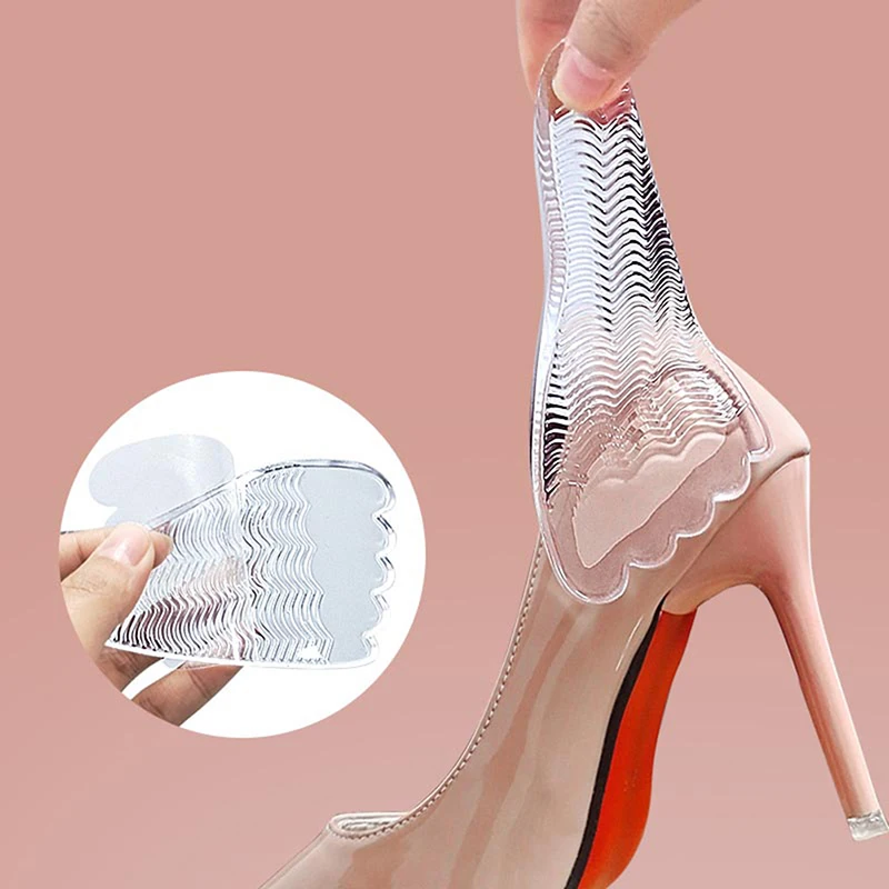 Coussinets de soutien d'arc de pied, coussinets de chaussure avant-pied, ration de pied plat, semelle intérieure en silicone coordonnante transparente, outils de santé des pieds, 1 paire