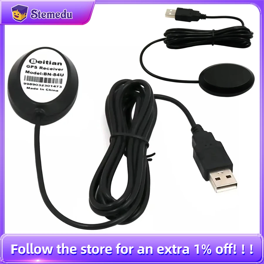 

Новый модуль GPS-приемника Beitian BN-84U 5,0 В VCC, двойной GPS-приемник ГЛОНАСС GNSS G-MOUSE USB 2,0, штекерный интерфейсный разъем, кабель 2 м