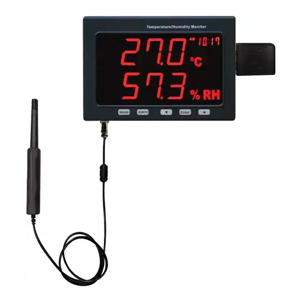 Tenmars TM-185/TM185D Temperature/Humidity LED Monitor Digital Thermometer