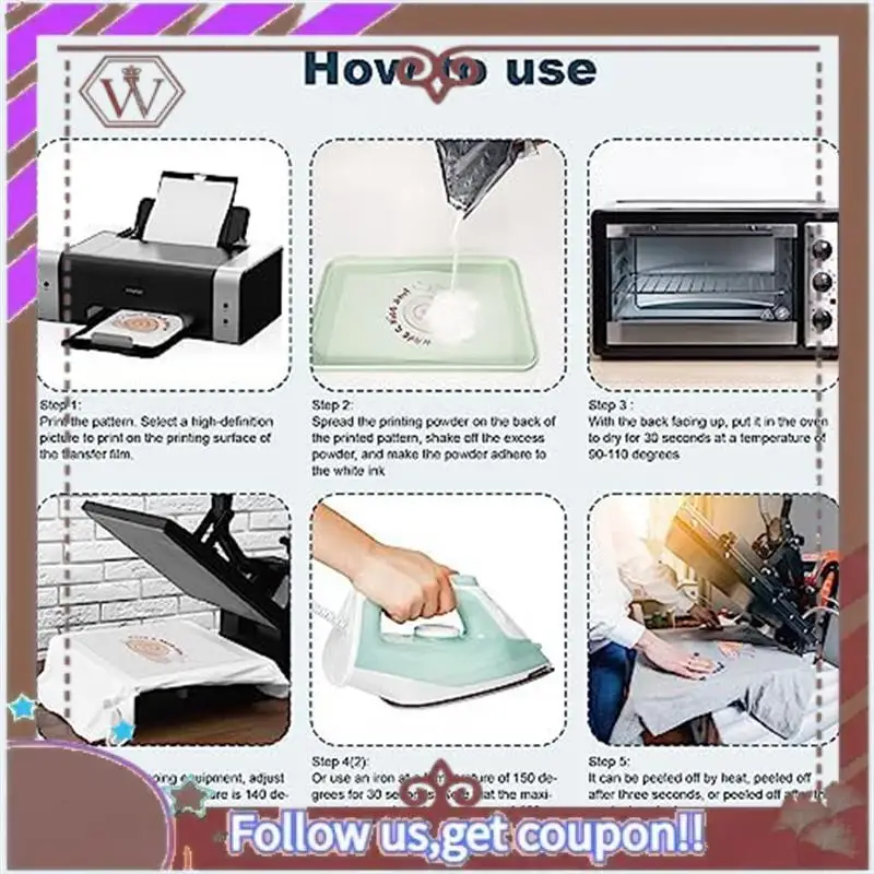 فيلم نقل ABBG-DTF مزدوج الجوانب غير لامع ورق نقل فيلم DTF لطابعات DTF - مباشرة إلى حقيبة القمصان والبوليستر