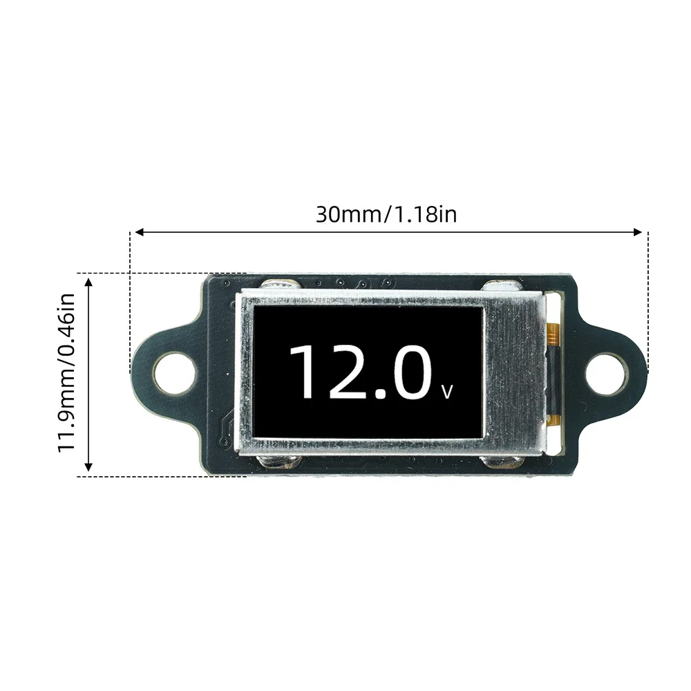 Ultradünnes Mini-Digital-Voltmeter DC 0-30V OLED-Display Spannungsmessung mit Displayschutzfolie und Rahmen – Detail 6