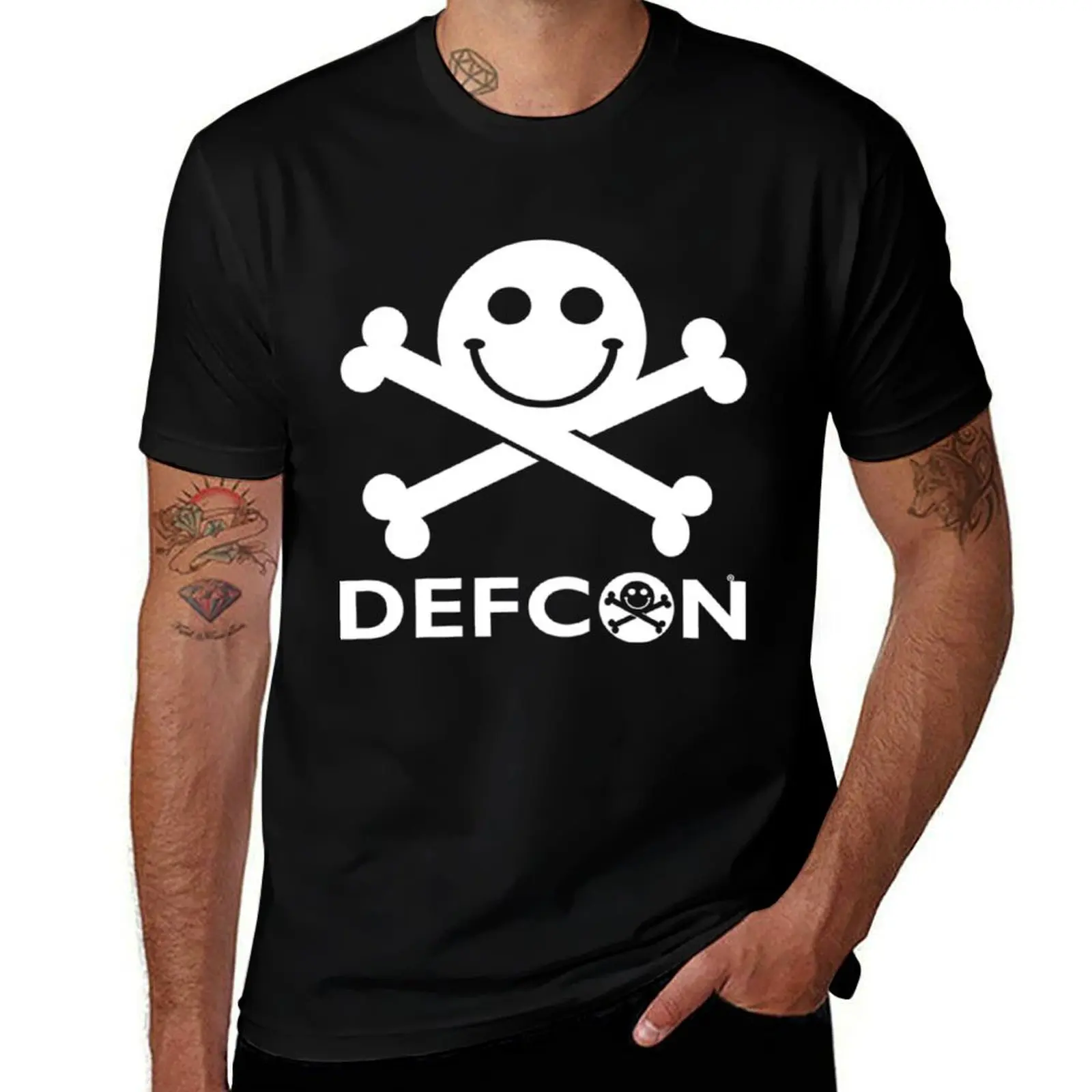 

Defcon T-Shirt Art Pattern Printed Casual Top