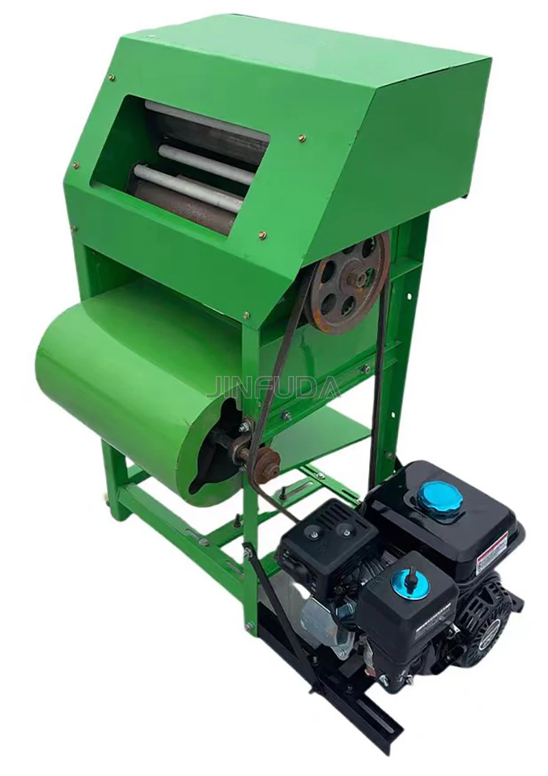 Máquina agrícola automática de descascar e ensacar amendoim