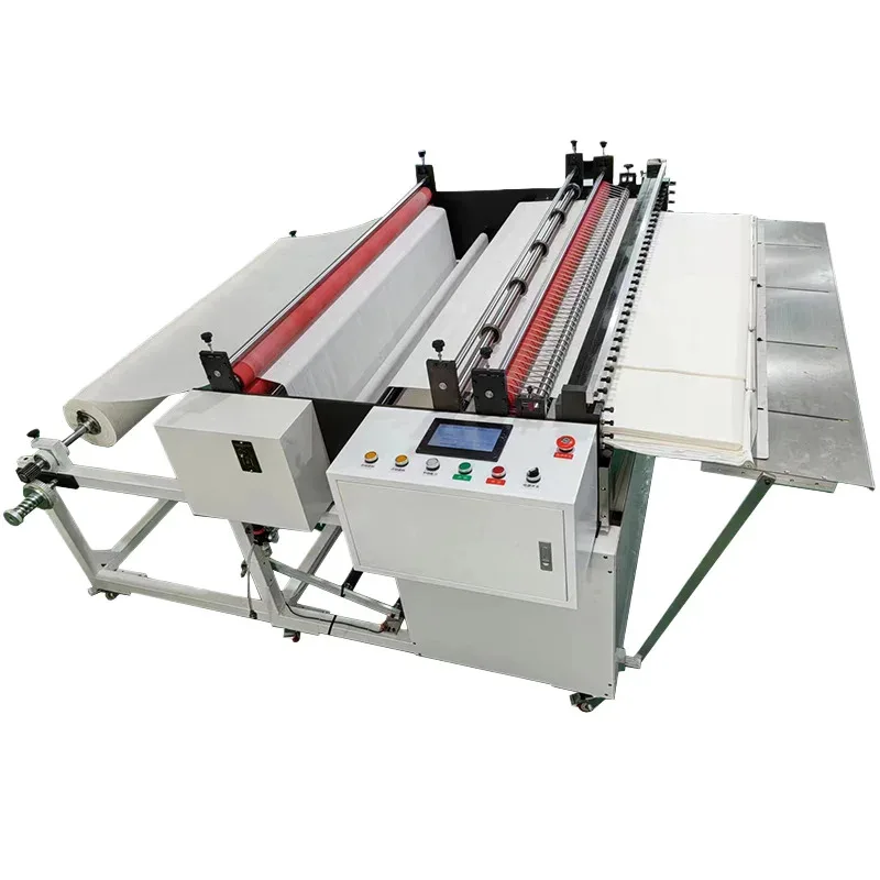 

WK-300 Desktop 300Mm Width Paper Non-Woven Fabrics Automatic Motor Computerized Roll To Sheet A3 A4 Size Slitting Cutter Machine