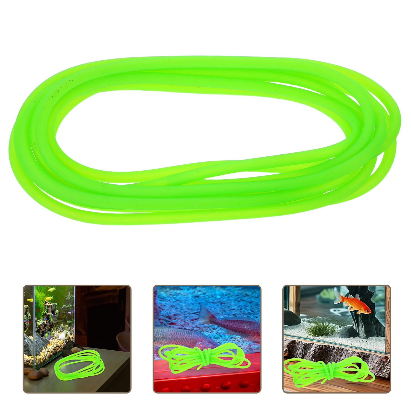 

Aerobic Pump Pipe Air Intake Hose Bubble Aquarium Suction Cups Light Green Airline Tubing for Aquariums