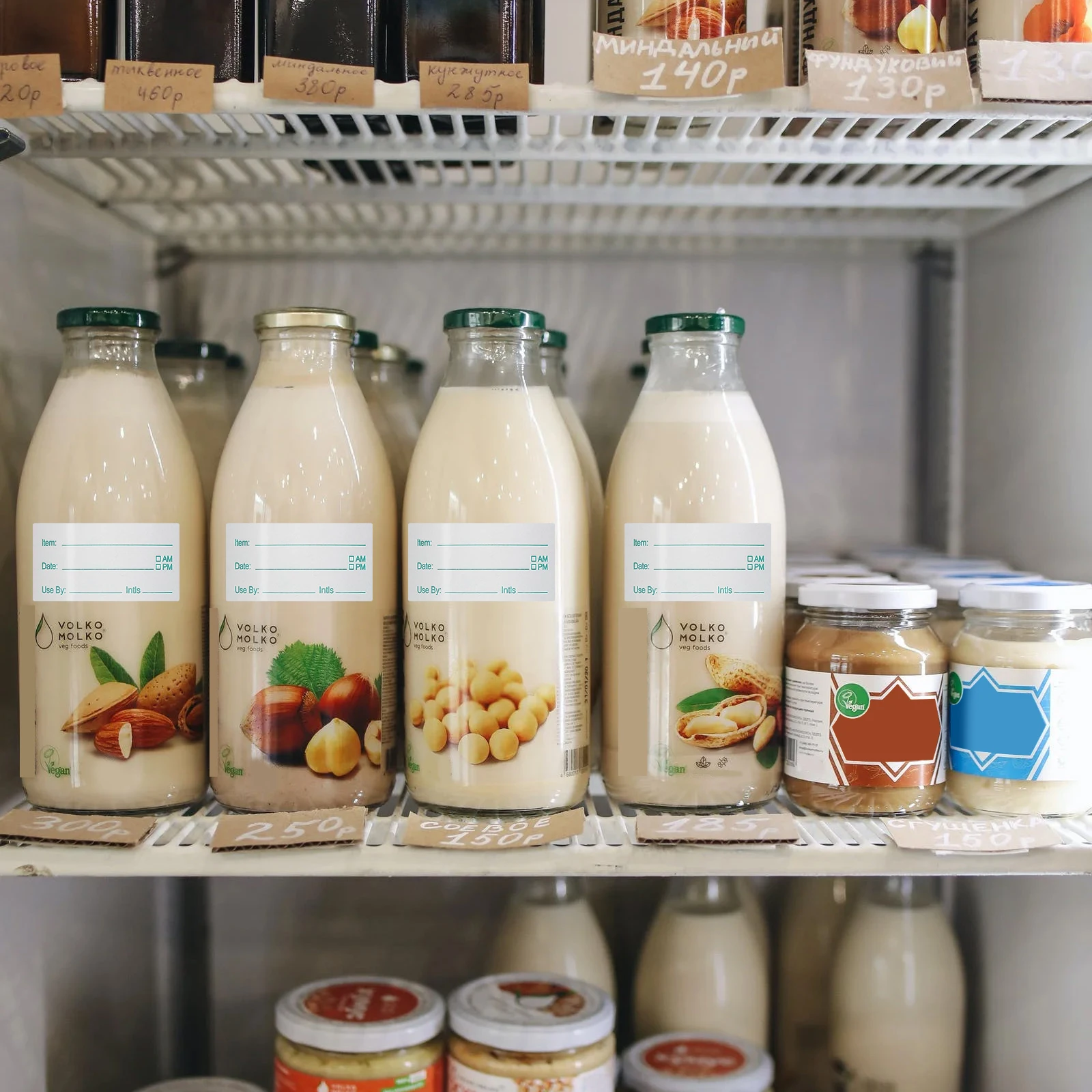 

1 Roll Food Storage Labels Writable Date Stickers For Freezer Pantry Canning Kitchen Use Removable Label For Glass Jar Plastic