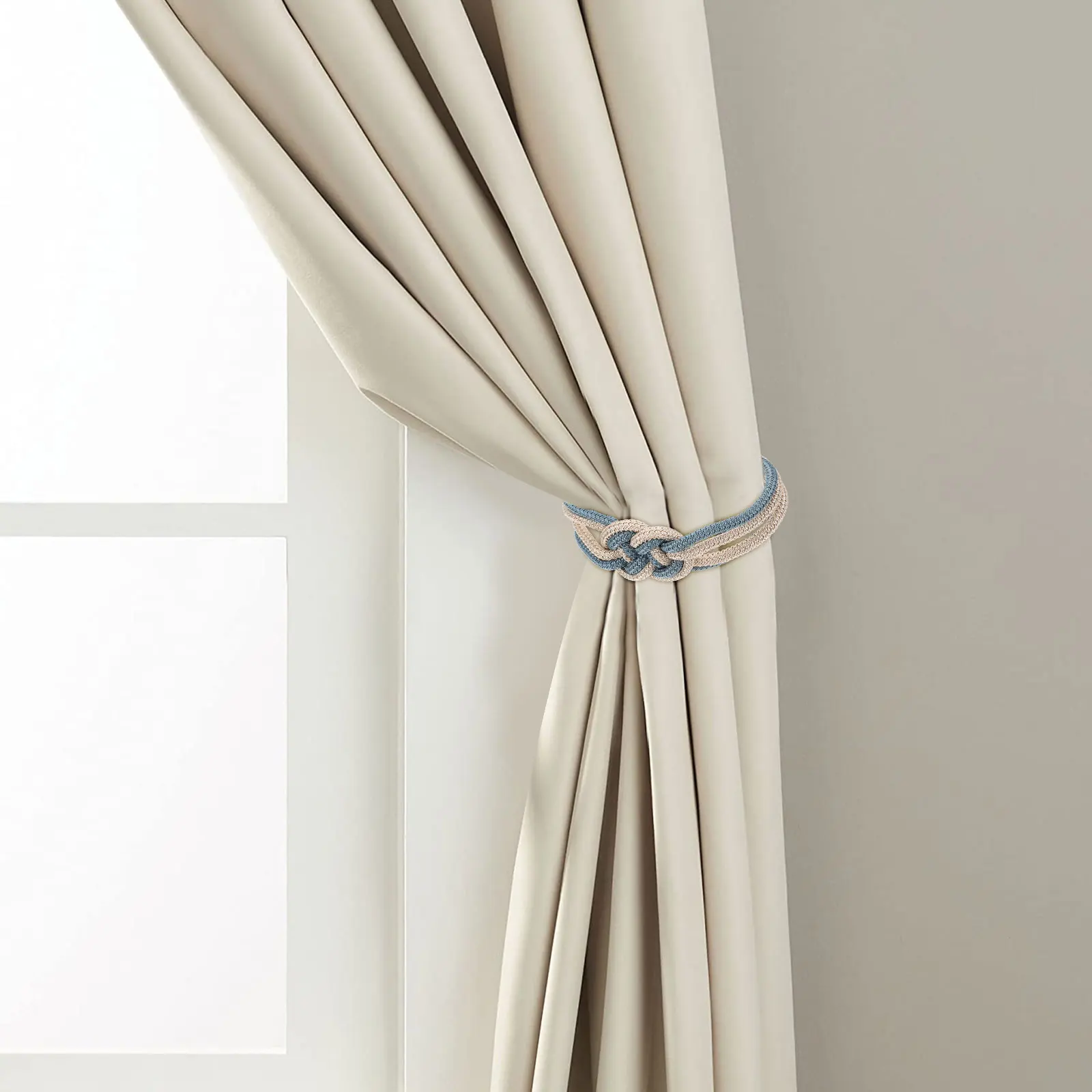 

2 Pcs Curtain Buckle Strap Tie Rope Ties Home for Sheer Curtains Tieback Magnet