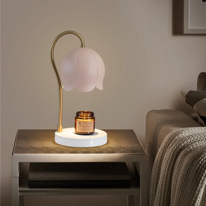 Imagem -03 - Nordic Luxury Melting Candle Warmer Light Lamp Quarto Ins Estilo Girl Bedside Lamp Romântico Aroma Difusor Lâmpadas