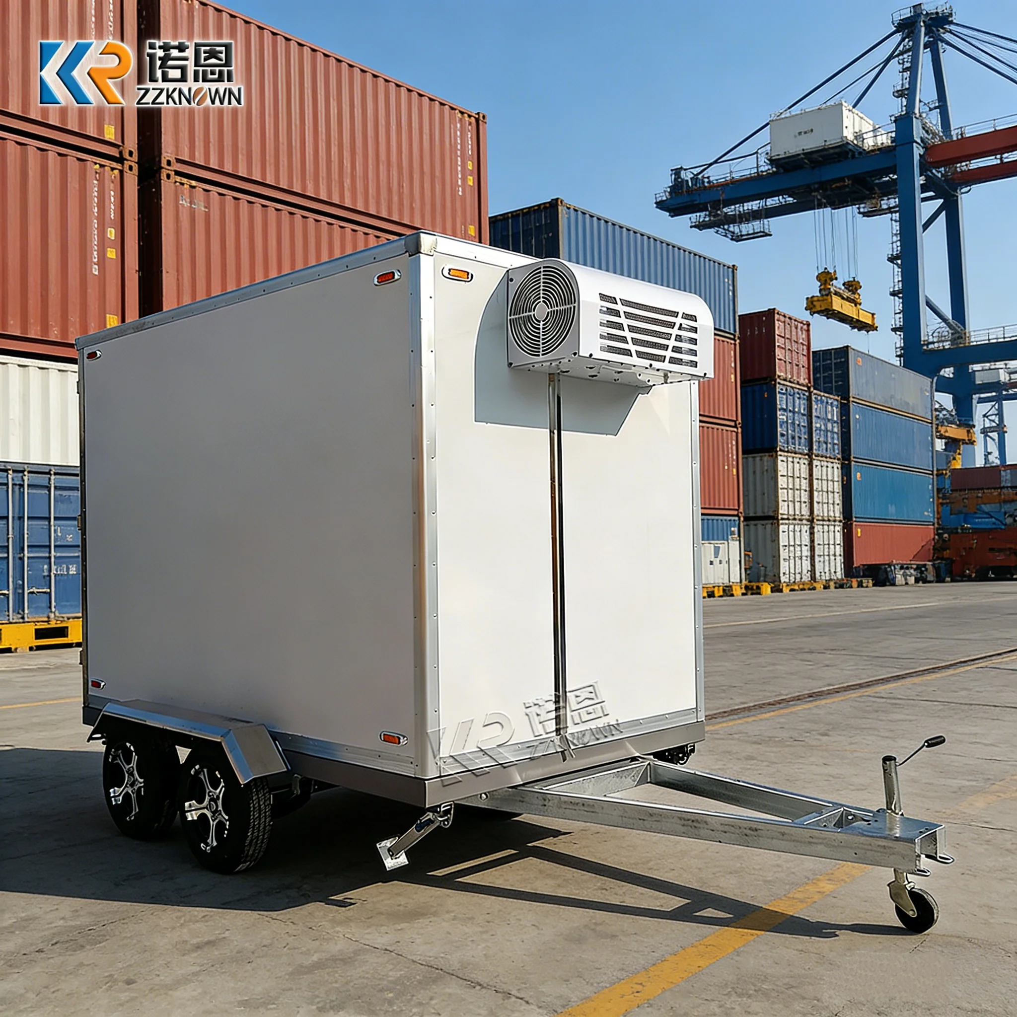 

Мобильный рефрижераторный фургон-холодильник для хранения продуктов, малый передвижной прицеп с холодильной установкой