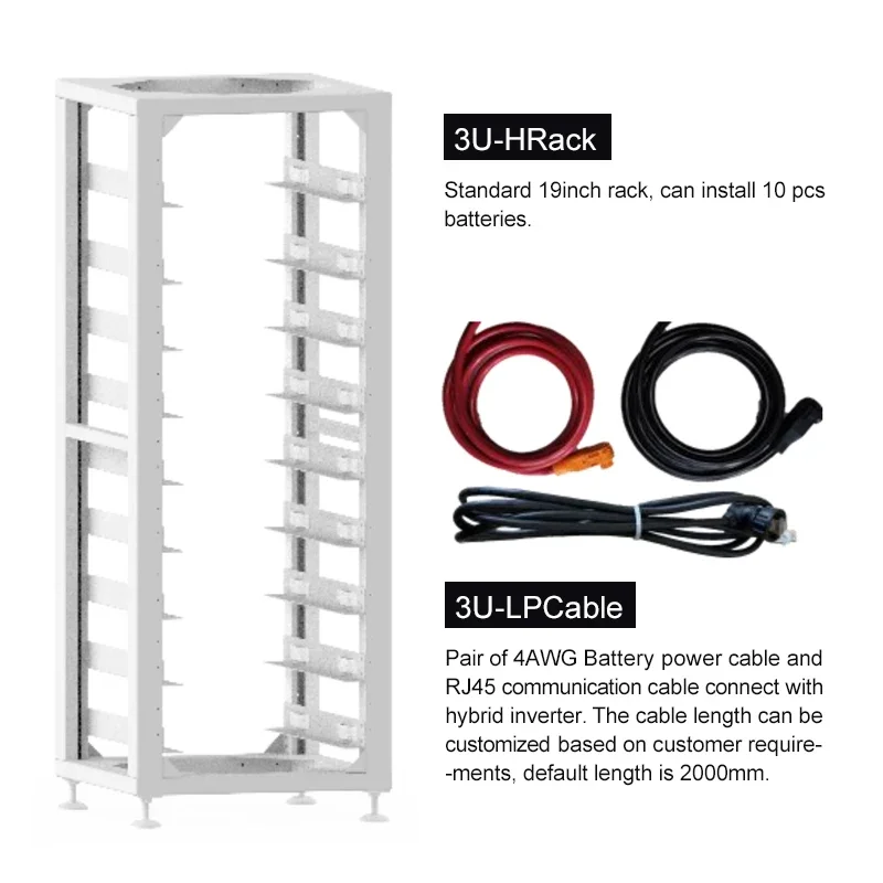 Deye LiFePO4 맞춤형 배터리 셀, 리튬 배터리, 51.2V 100Ah, 5.12kwh, 10kwh, 20kwh, 30kwh, 50kwh, 100kwh, 200kwh, 327kwh