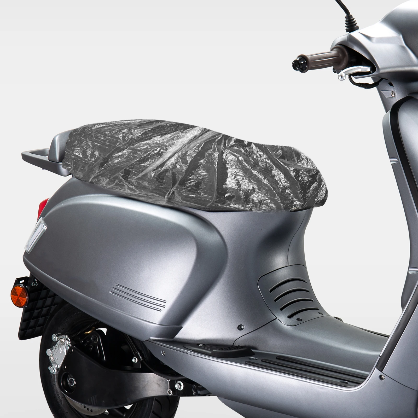 

100pcs Waterproof Durable Plastic Protector Outdoor Use Easy Installation Replacement Scooter Moped Seat Rain Cover Scooter