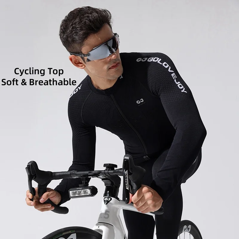 Autumn Winter Cycling Clothing Men Women Outdoor Road Bicycle Moisture Transferring and Quick Drying Long Sleeve Sportswear Skii