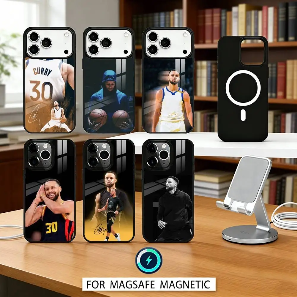 

Sports Star S-Stephen C-Curry Phone Case For iPhone 17,16,15,14,13,12,Pro,Max For Magsafe Magnetic Wireless Charging