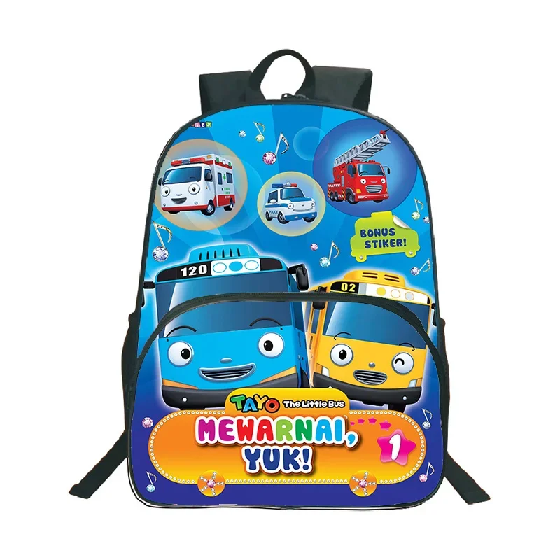 

Mochilas Fun Anime Tayo and Little Friends автомобильный рюкзак детский рюкзак с 3D принтом мультфильмов детский повседневный школьный рюкзак на молнии рюкзаки