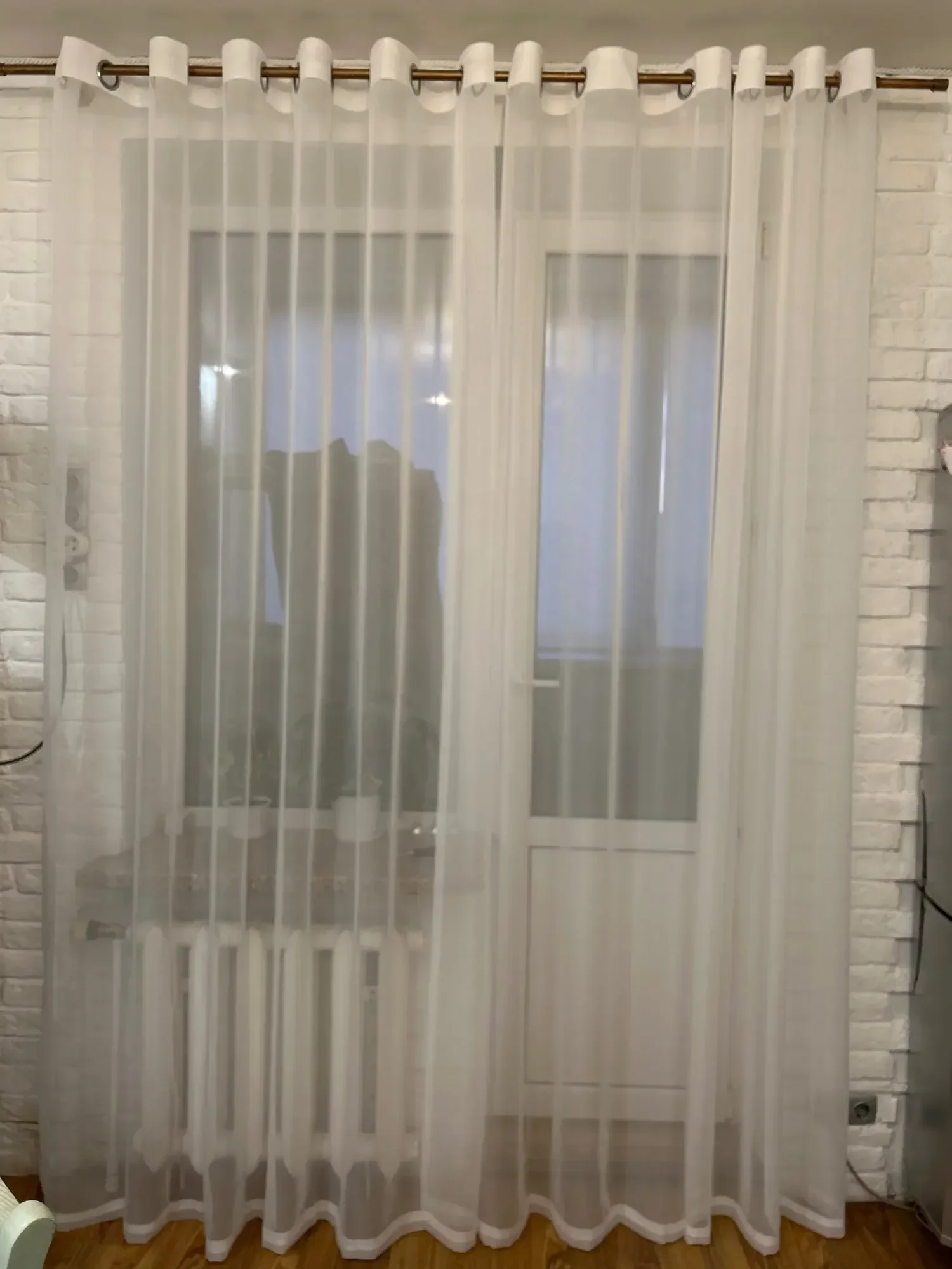 Weiße Tüll-Gardinen für Wohnzimmer, Esszimmer und Schlafzimmer - Transparente Voile-Vorhänge für Fenster, Elegante Luxus-Türgardinen – Detail 19