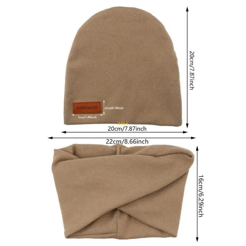 Faux Sashmere Hat с шарфом набора модных и удобных детских капот шарф