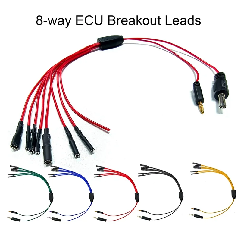 AEF3-CTBC001 8-Way ECU Breakout يؤدي للسيارات التشخيص راسم الذبذبات خط كابل DIY اتصال