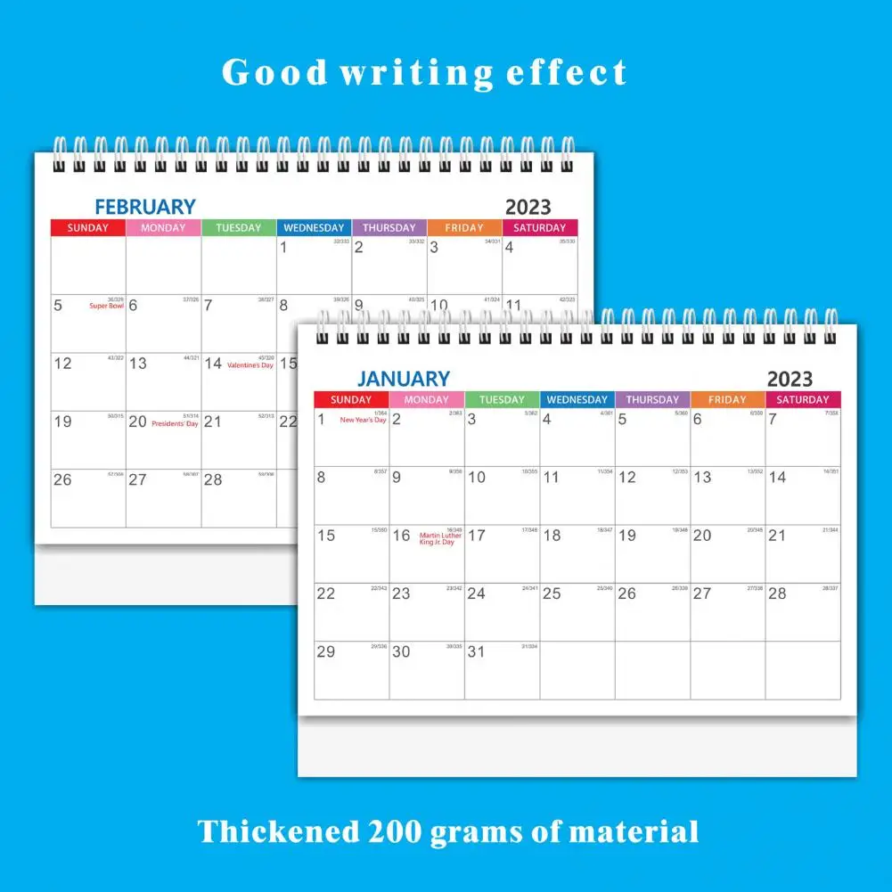 Desktop Calendar Exquisite Workmanship 2023 Calendar Office Supplies Daily Schedule  Novel 2023 Standing Flip Desktop Calendar