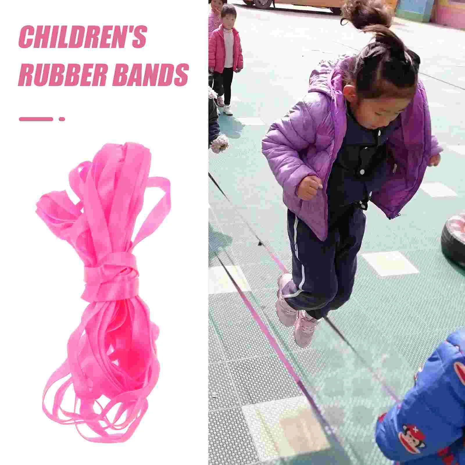 Skipping Rope Jump Children's Rubber Band Ropes Kids Jumping Outdoor Workout Training Student