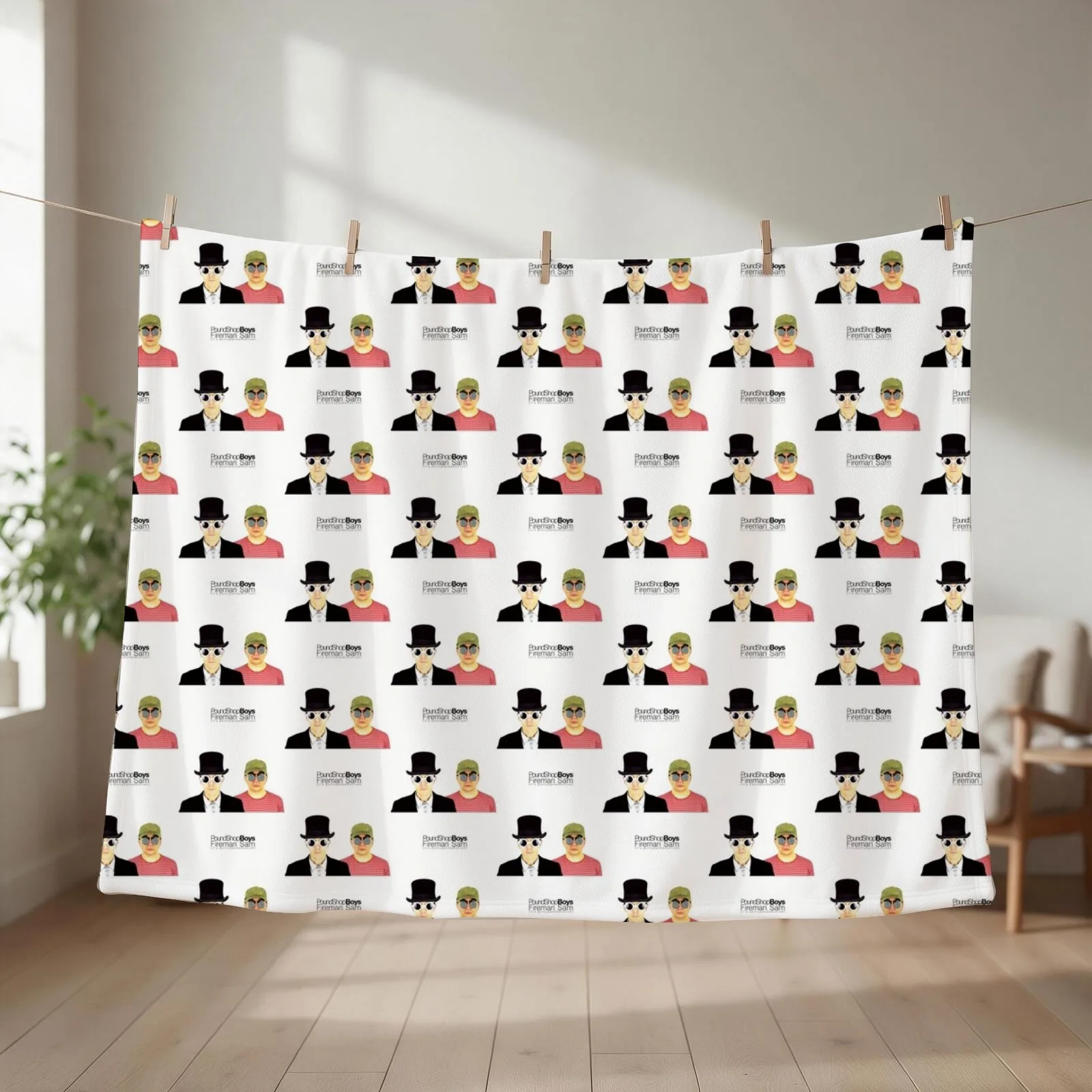 Pound Shop Boys Official Merchandise Throw Blanket