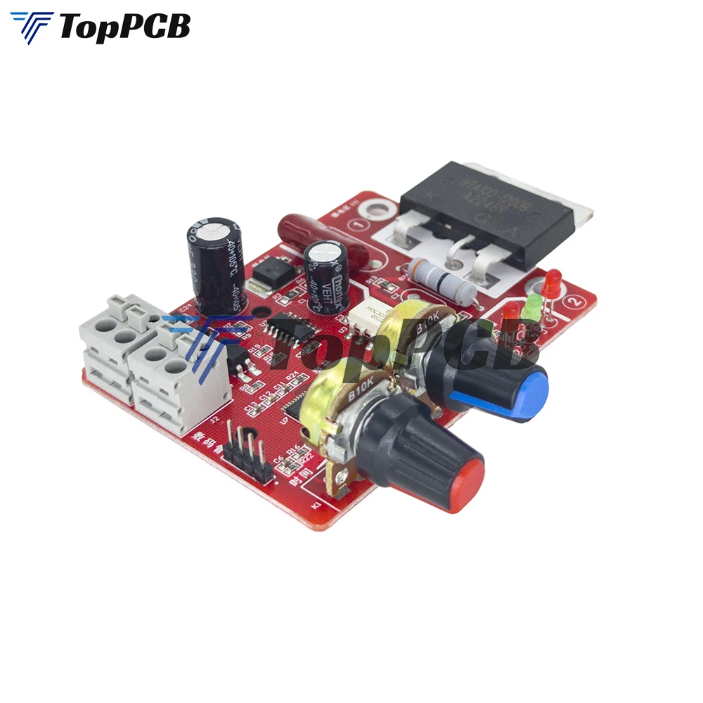 Spot Welder Module 40A 100A Spot Welding Machine Control Board Adjust Time Current Transformer Controller Panel