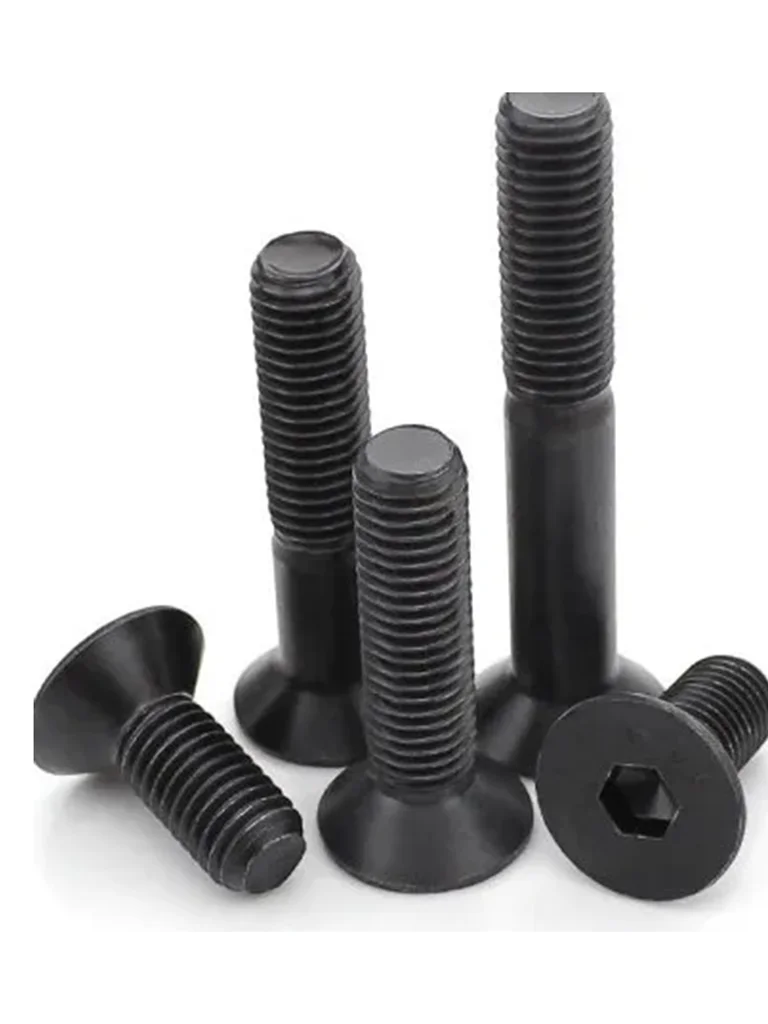 10.9 grade M3X6-35 M4X6-50 M5X6-50 M6X8-80 M8X10-100 alloy steel hex socket flat head black coutersunk screws441