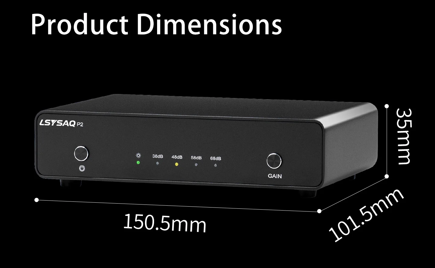 LSYSAQ P2 Phono-Vorverstärker MM MC Hi-Fi Plattenspieler-Vorverstärker RIAA-Equalisierung 4-Stufen-Verstärkung NE5532 LME49720 für Vinyl-Plattenspieler – Detail 13