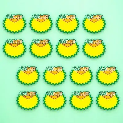 

50 Pcs Price Tag Signs Supermarket Display Sticker Blank Item Tags White Card Sale for Retail Store Label