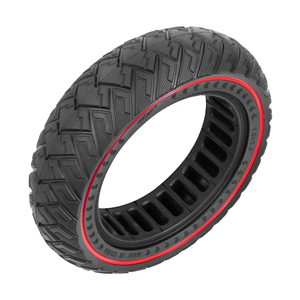 9.5 Inch Solid Tire Wide Explosion-Proof for Niu KQi1 KQi2 KQi3 Electric Scooter Red Wing Pattern 9.5x2.5 Off-Road Tires Parts