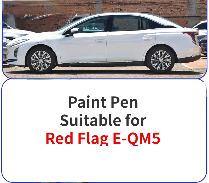 

Paint Pen Suitable for Red Flag E-QM5 Polar Night Black Paint Fixer Eqm5 Arctic White and Red Car Modification Original Car