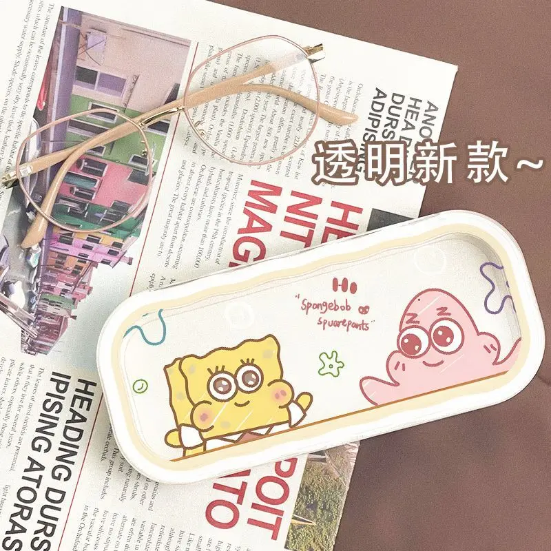 

SpongeBobs SquarePants Portable Glasses Case Shockproof Anti-fall Sunglasses Storage Box for Boys Girls Students Daily Use Gift