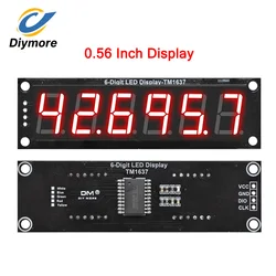 TM1637 0.5 Inch LED Display Segment 6-Digit Clock Dual Display Dot Matrix Module for Arduino Red/Green/White/Yellow/Blue