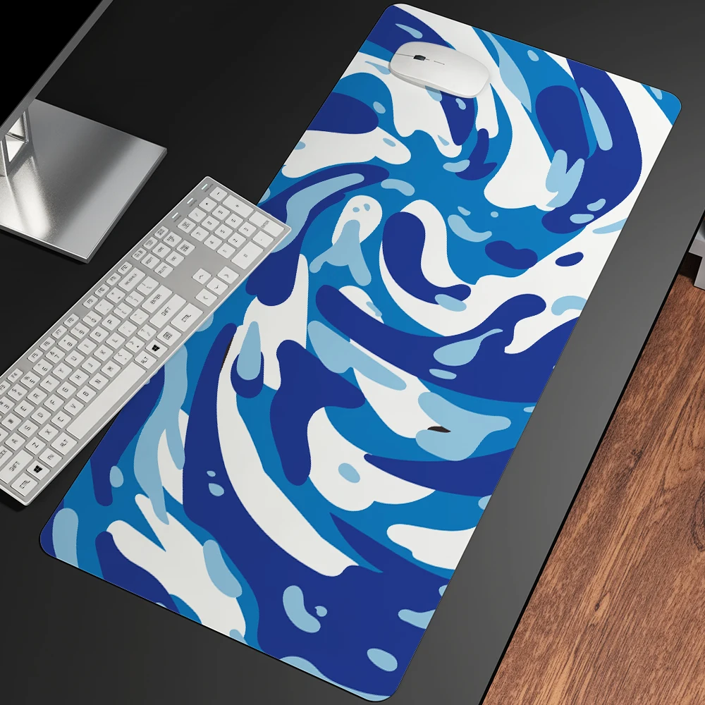 Big Art Mousepad White Black Desk Protector Pad on The Table Pads Computer Mat Xxl Mouse Pad Extended Pad Deskmat Office Carpet