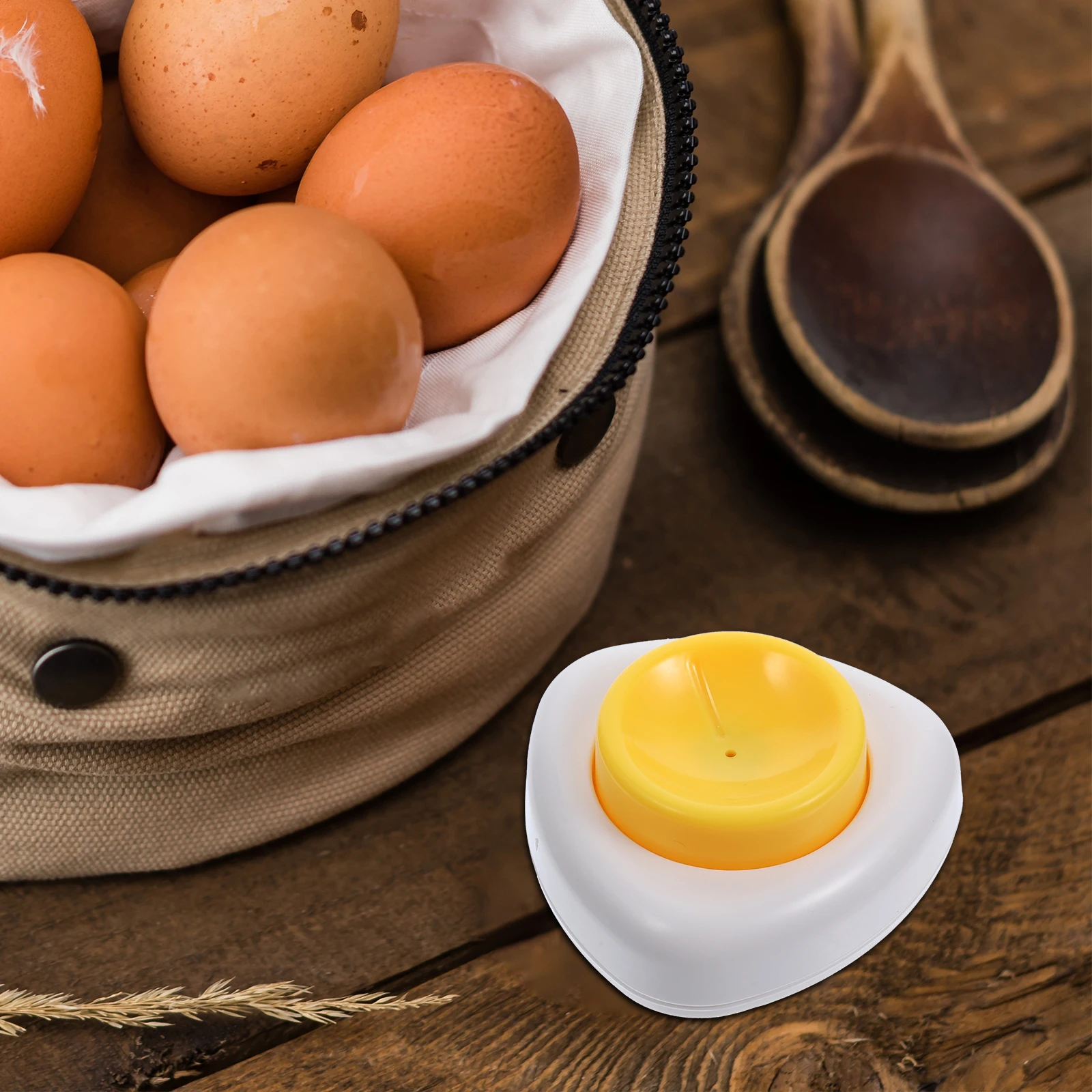 

Stainless Steel Egg Piercer ABS Safe Hidden Needle Boiled Egg Peeler Easy Shell Removal Cooking Gadget