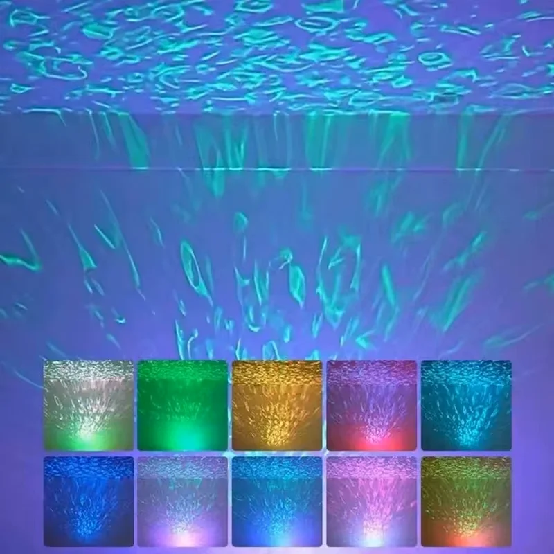 GGbingo Night Light Ripple Projection Rechargeable Remote Control Mini Night Light For LivingRoom Bedroom Decoration