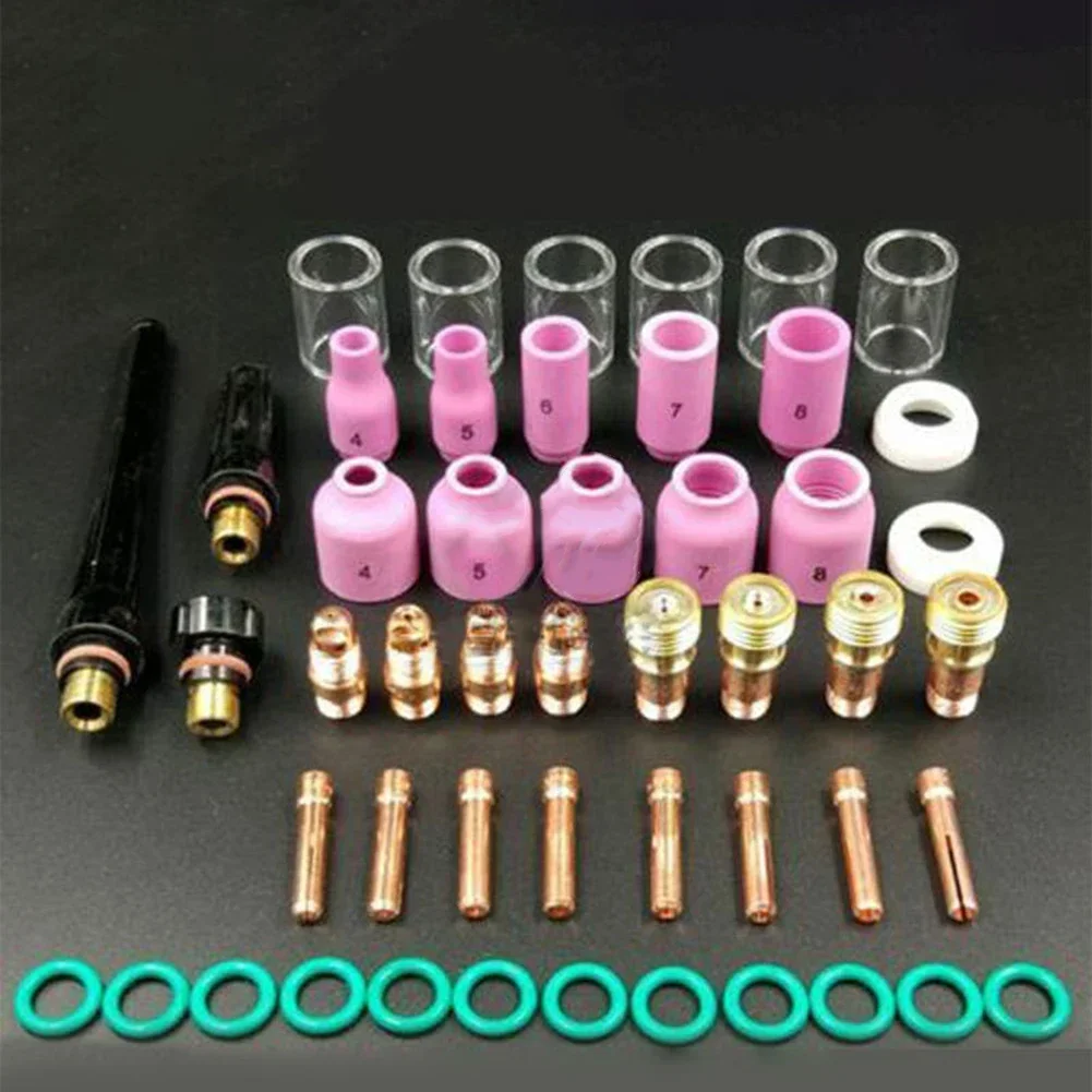 

Quick Connectors 10-25mm Welding Projects 49 Pcs TIG Accessories TIG Torch Consumables Crack Resistance High Toughness