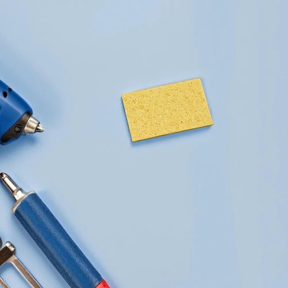 30Pcs Soldering Iron Cleaning Sponges High Temperature Resistant Replacement Pads Welding Tip Cleaner Mat Soldering Accessories