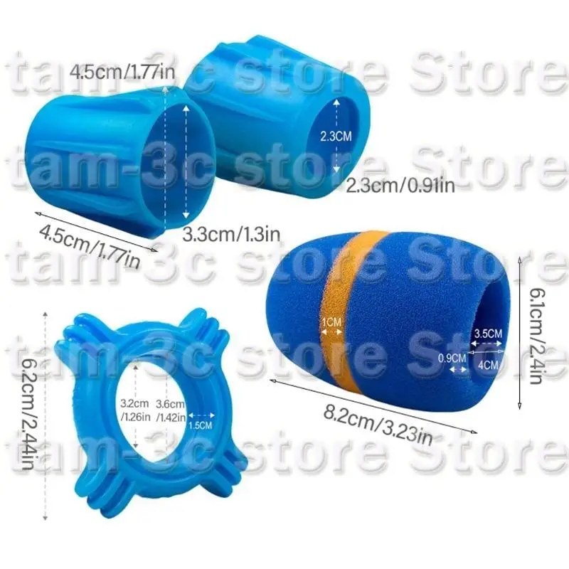 D0UA Mic protections anelli antiroll Cover del parabrezza per lo stage e lo studio