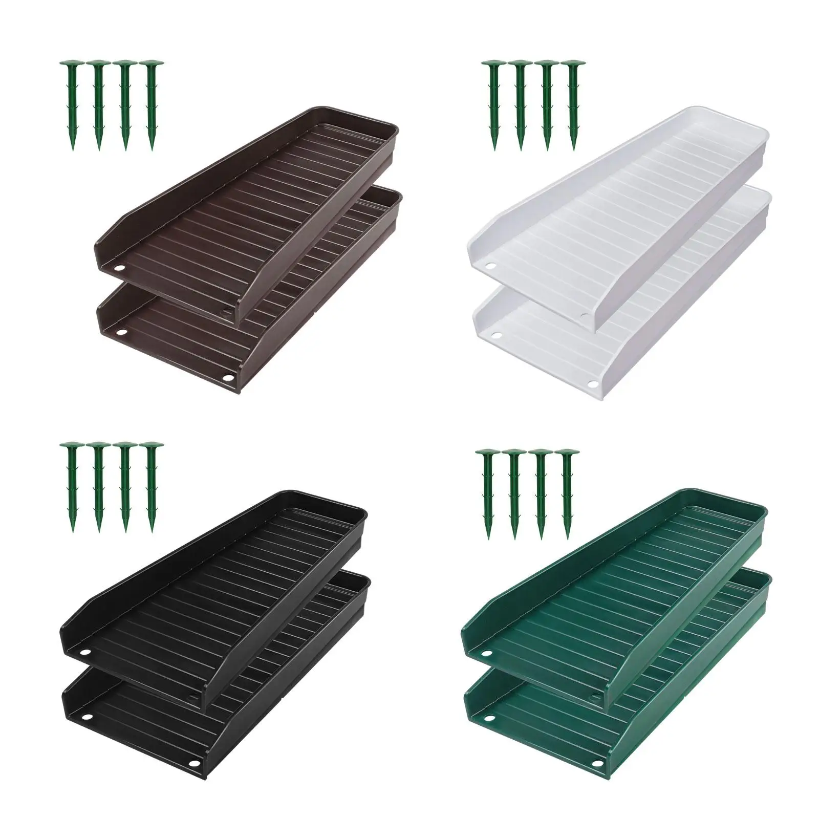 Downspout Splash Block Water Drainage Splash Block Universal Water Diverter Gutter Downspout Extensions for Yard Garden Tidying