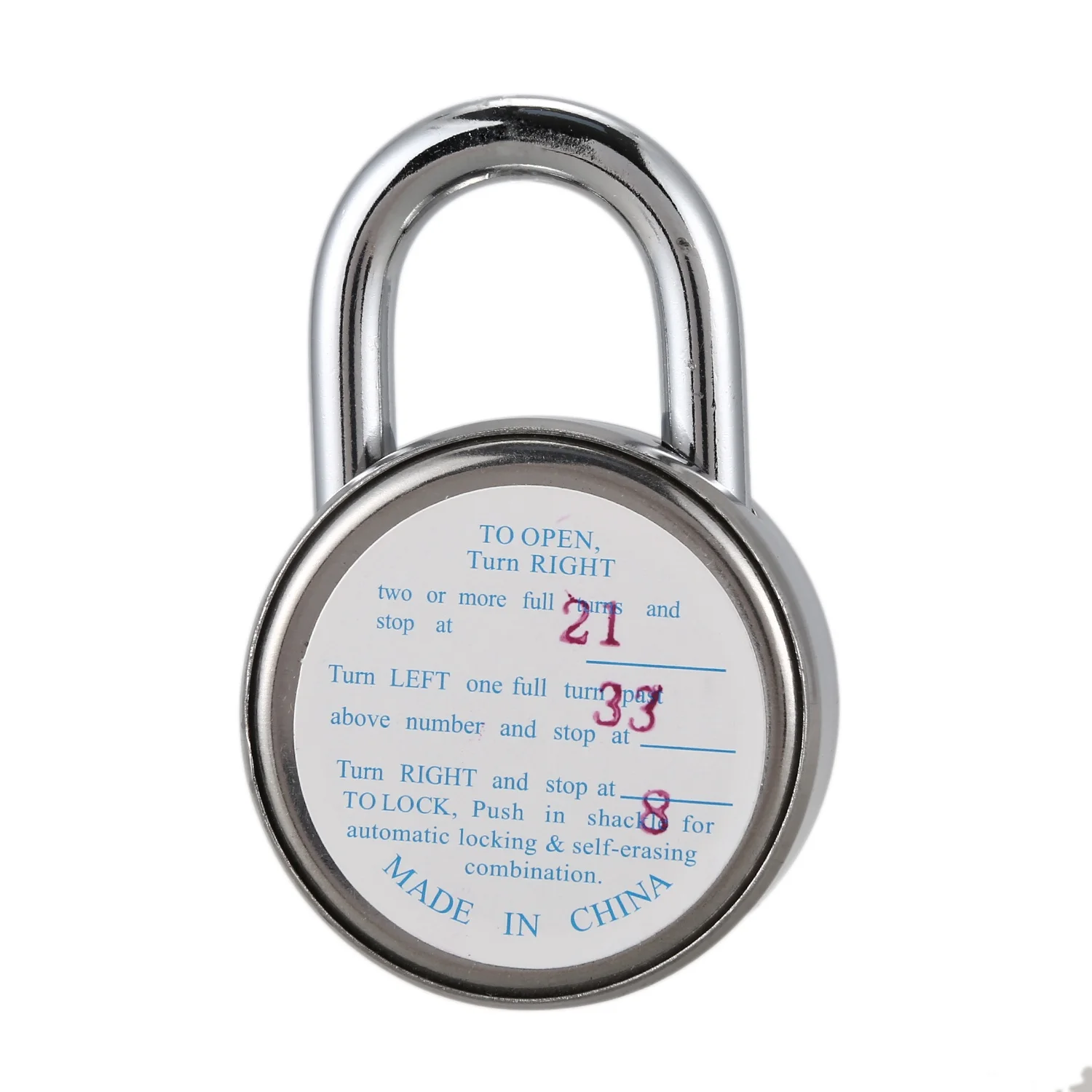 Master Coded Lock 50mm With Round Fixed Dial Combination Padlock