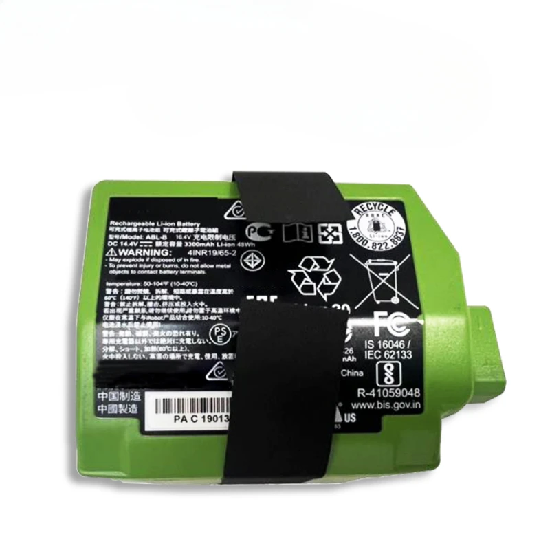 For IRobot Roomba S9 9150 S9+ 9550 Sweeping Robot 4INR19/65-2 14.4V 48Wh 3300mAh ABL-B Replacement Battery